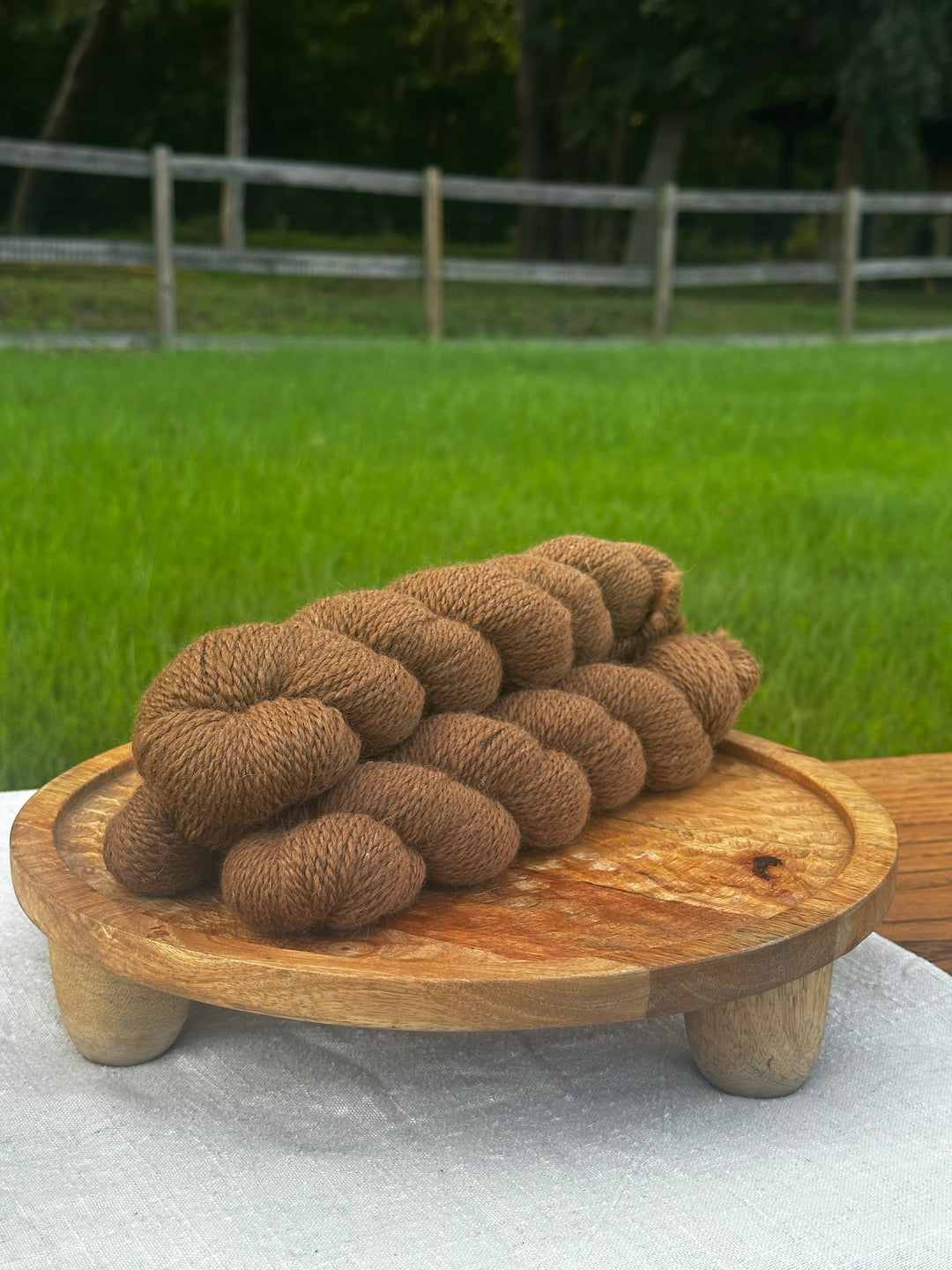 Fawning Over Dolly - dark fawn yarn