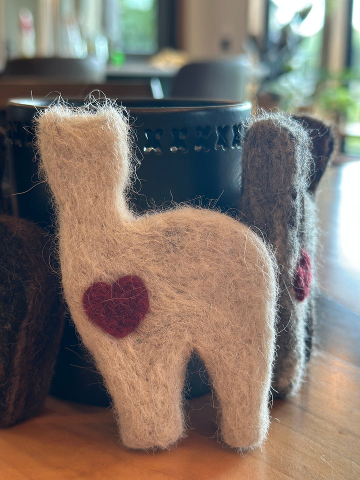Felted Alpacas