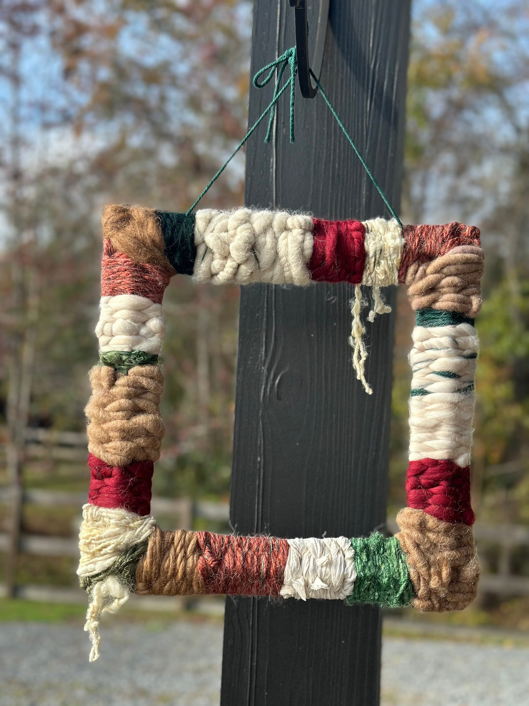 Holiday woven wreaths