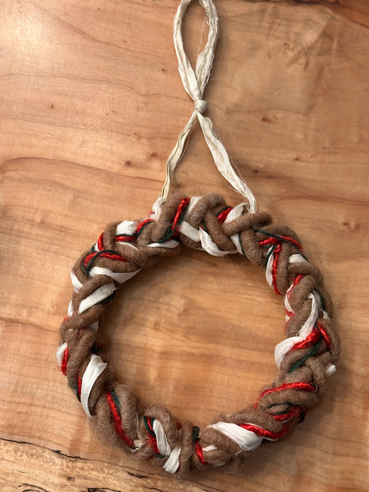 Holiday woven wreaths