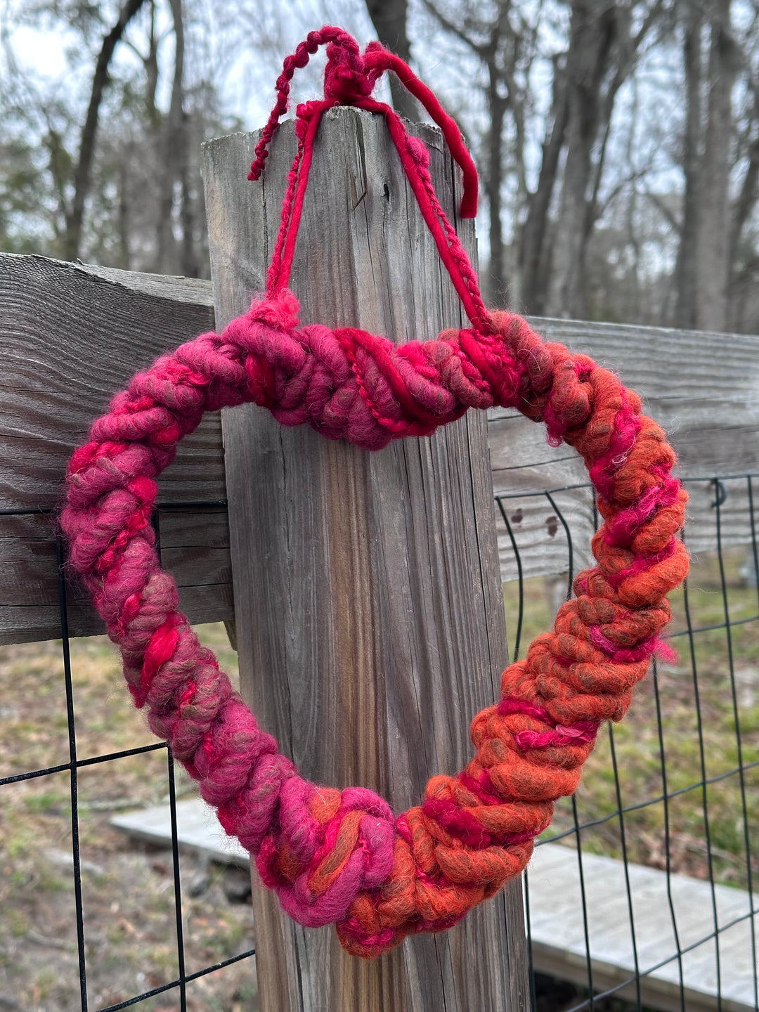 Holiday woven wreaths