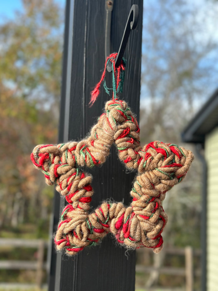 Holiday woven wreaths