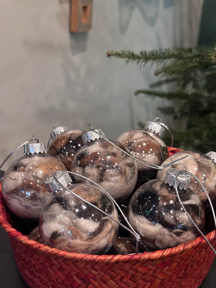Christmas Fiber Ball Ornament