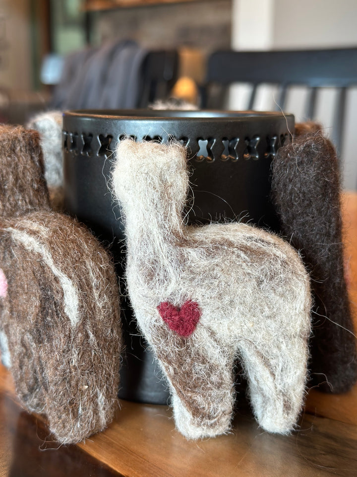 Felted Alpacas