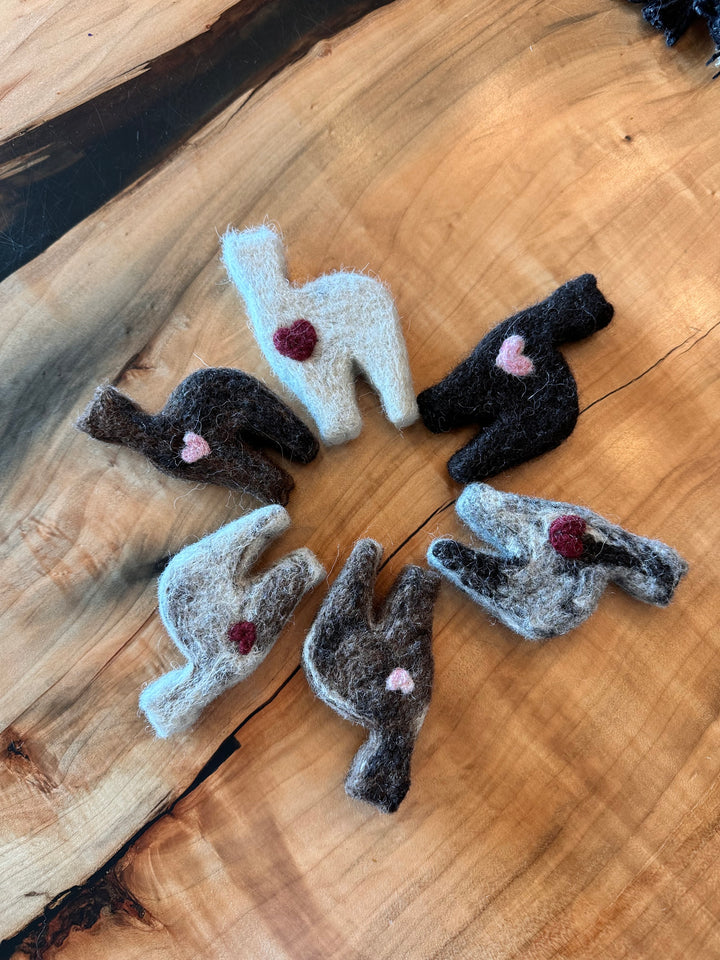 Felted Alpacas