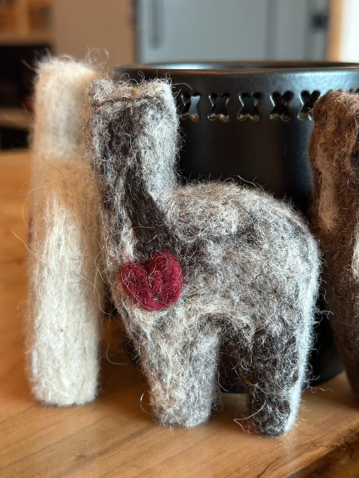 Felted Alpacas