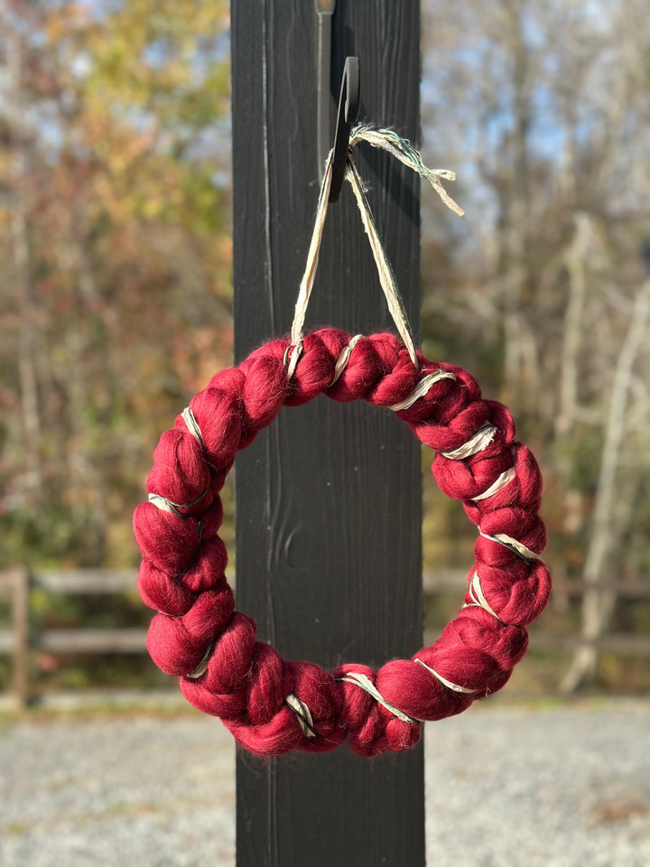 Holiday woven wreaths